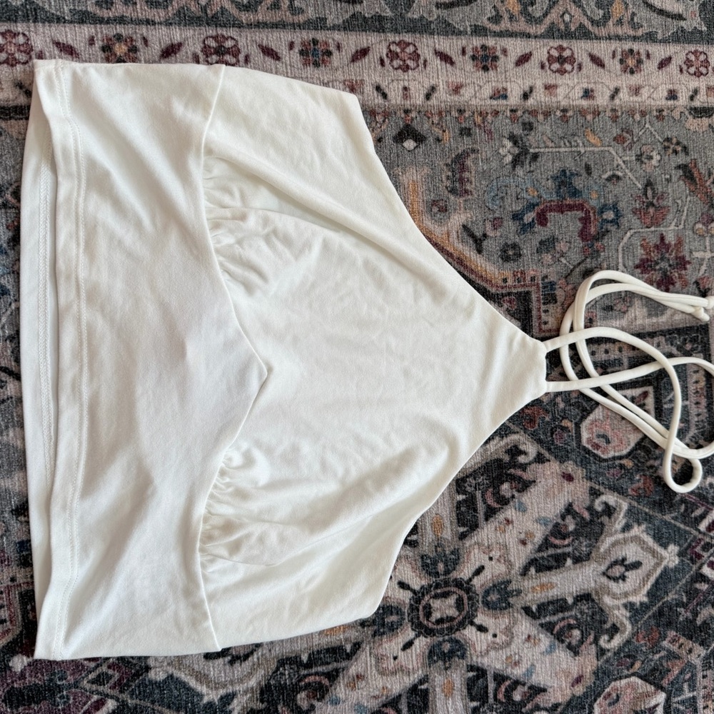 Blue Blush Cream Halter Top